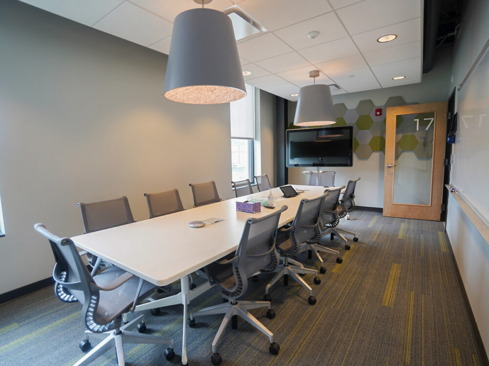 clients breakout meeting room in workspace
